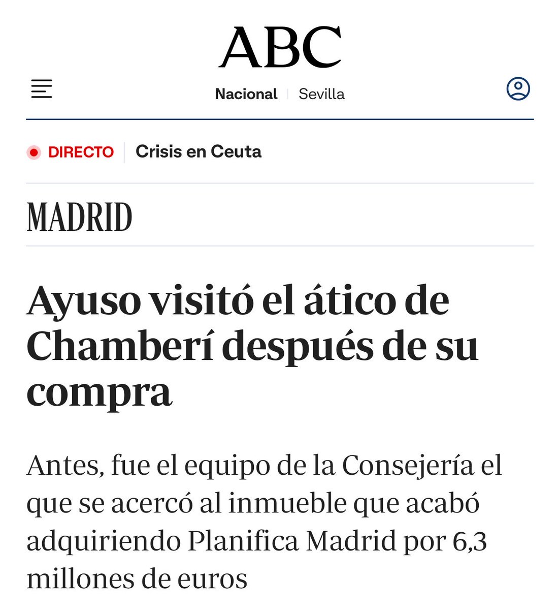 DiegoRBCA's tweet photo. Ella no sabía nada en agosto, por eso lo visitó después de su compra en abril.

Es ABC, no lo digo yo. Suena el tic tac tic tac a Isabel Natividad 👇 https://t.co/WleUw5s6Hu