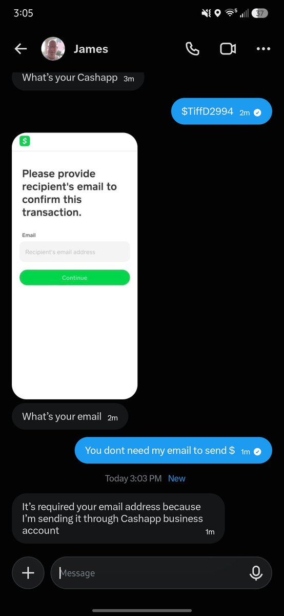 tiffd1678's tweet photo. Another one 🙄 either pay me or stay the fuck out of my DMs. For fucks sake, bunch of losers. https://t.co/V2OHuno8Ch