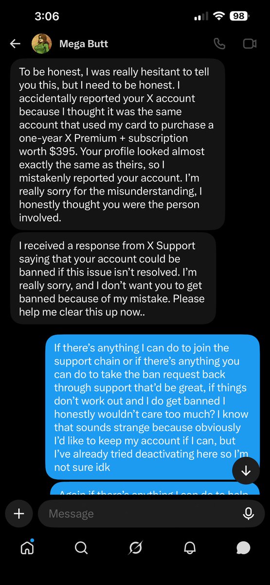 ohn0why's tweet photo. @masterpizm been hacked, please do not fall for these scams!!!

If Ms. Mega Butt gets a new account on here I will 100% be boosting them and helping them grow their followers back. hopefully this issue gets resolved, but watch out for scammers please!!! https://t.co/JAgUrTDs75