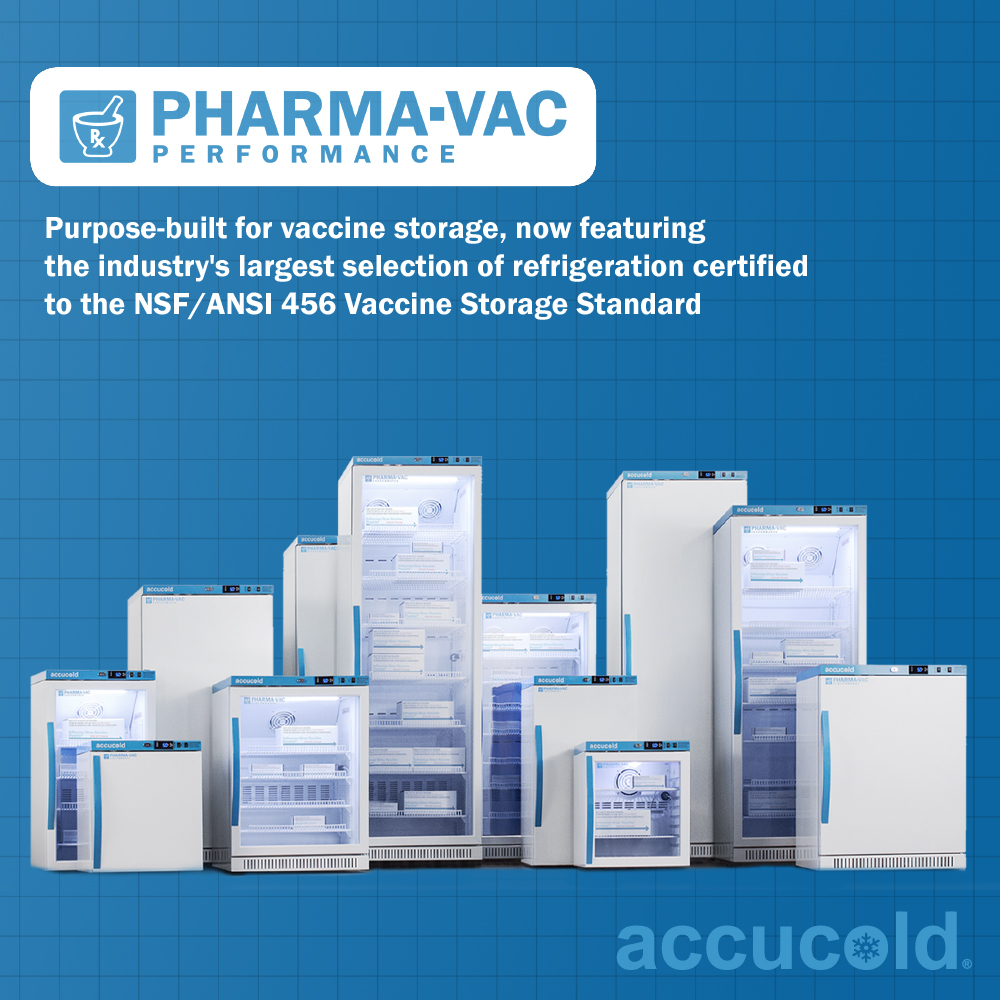 accucold's tweet photo. Our Pharma-Vac Performance Series is purpose-built to comply with the CDC's #vaccine #storage and handling guidelines with stable temperature, precise control, and an efficient, whisper-quiet performance.  #coldstorage #accucold

Learn more: https://t.co/F23XF7sTbs https://t.co/eSQuX3Utuk