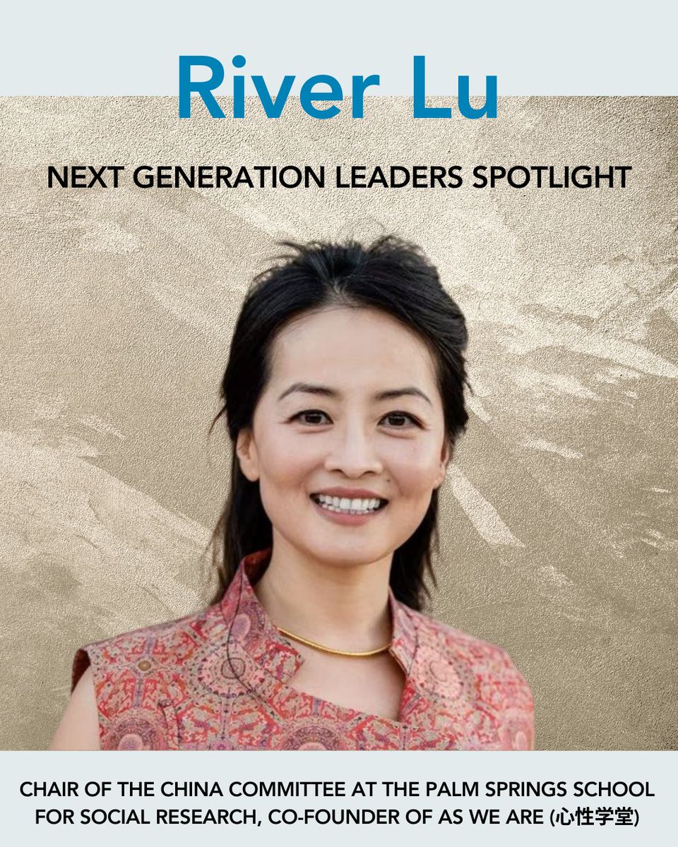 Committee100's tweet photo. Dr. River Lu, a C100 #NextGenerationLeader, has dedicated her career to fostering intercultural dialogue; through her work across institutions, she bridges psychological and community-centered practices.

Read our conversation: https://t.co/U6EKMmpXr1 https://t.co/5h6vXi8Mfy