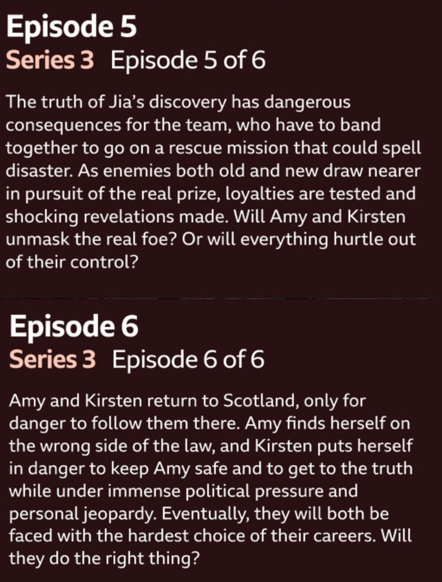 edajS19's tweet photo. Major spoilers for episodes 5 and 6
Did I see this coming? Yes.
Am I feeling optimistic? Not really but I hope they don’t ruin everything
#Silvacre #Vigil #Vigilbbc https://t.co/16U1mhViED