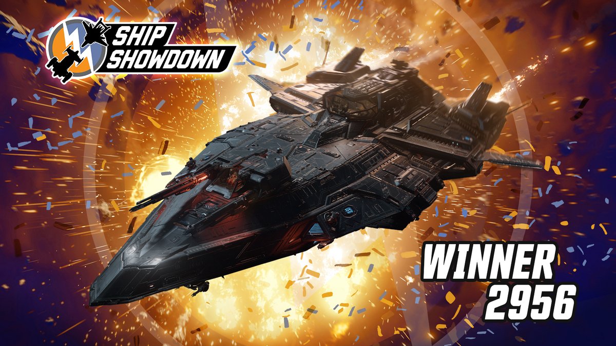 RobertsSpaceInd's tweet photo. And the winner of the 2956 #ShipShowdown is...

🏆 RSI Perseus 🏆

More than 509,000 votes helped narrow the field, round by round, until only the Perseus remained.

Drop a ⚔️ in the comments if you rode with the Perseus from the start. https://t.co/9RG6EUZL7K