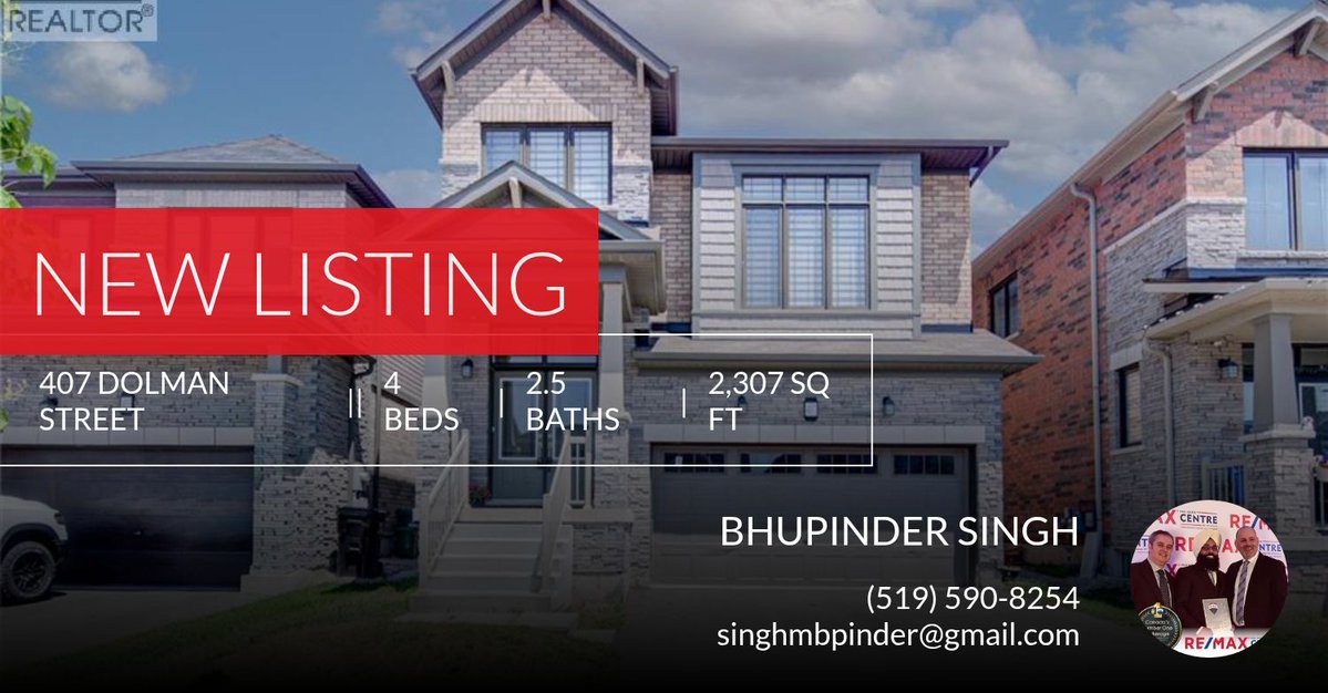Singh_Bpinder's tweet photo. 📍 New Listing 📍 Take a look at this fantastic new property that just hit the market located at 407 Dolman Street in Breslau. Reach out here or at (519) 590-8254 for more information https://t.co/KStyFZUqGt https://t.co/ZHF7qLlltl