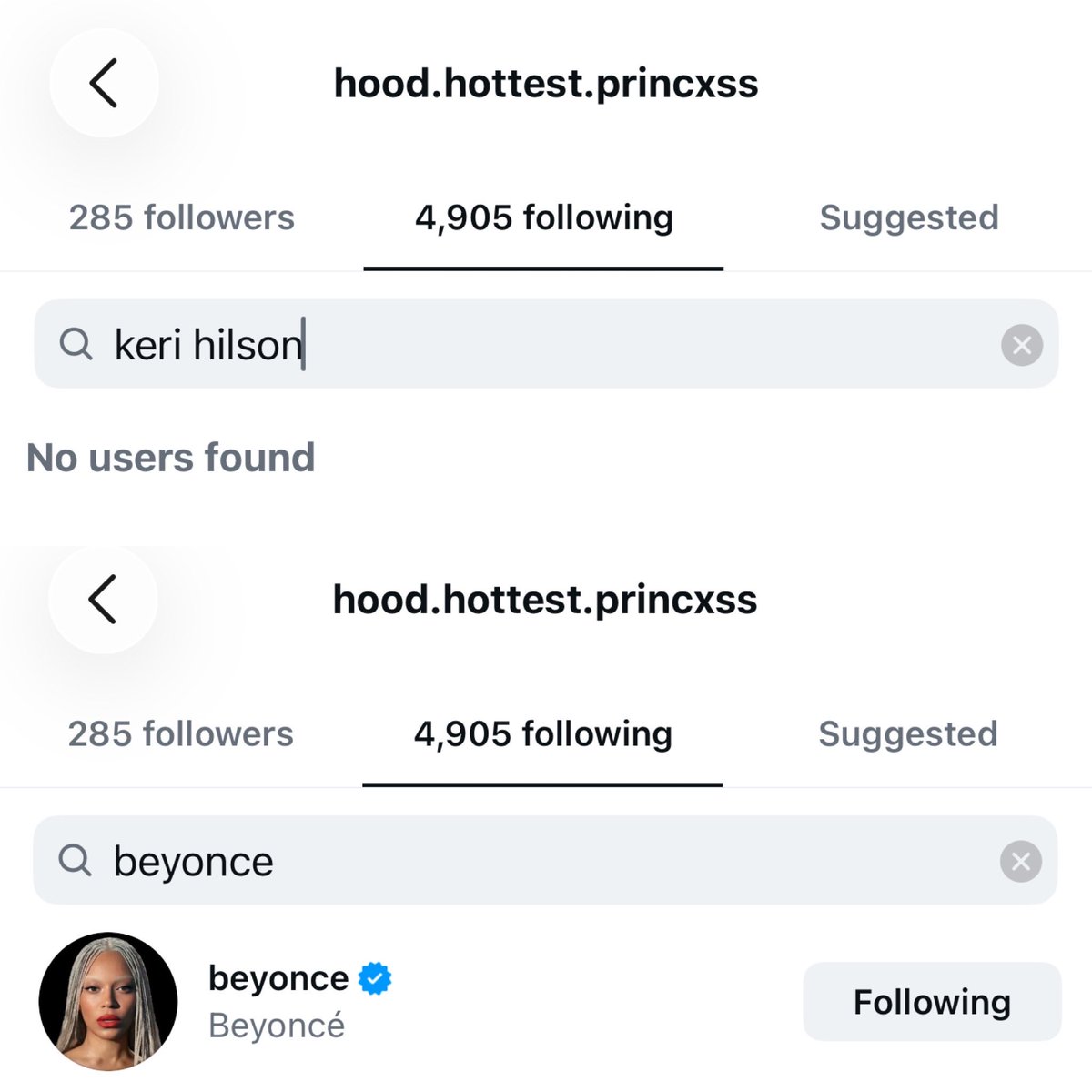 iAm_theVisuals's tweet photo. same person. same monday. 
oh Beyoncé the standard that you are. https://t.co/D9Dbqz07cS