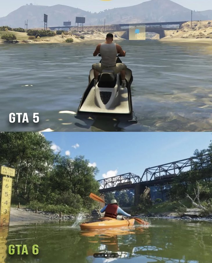 KINGAMING_X's tweet photo. 🚨 GTA V VS GTA VI graphics upgrade comparison https://t.co/8myNJbDNH3