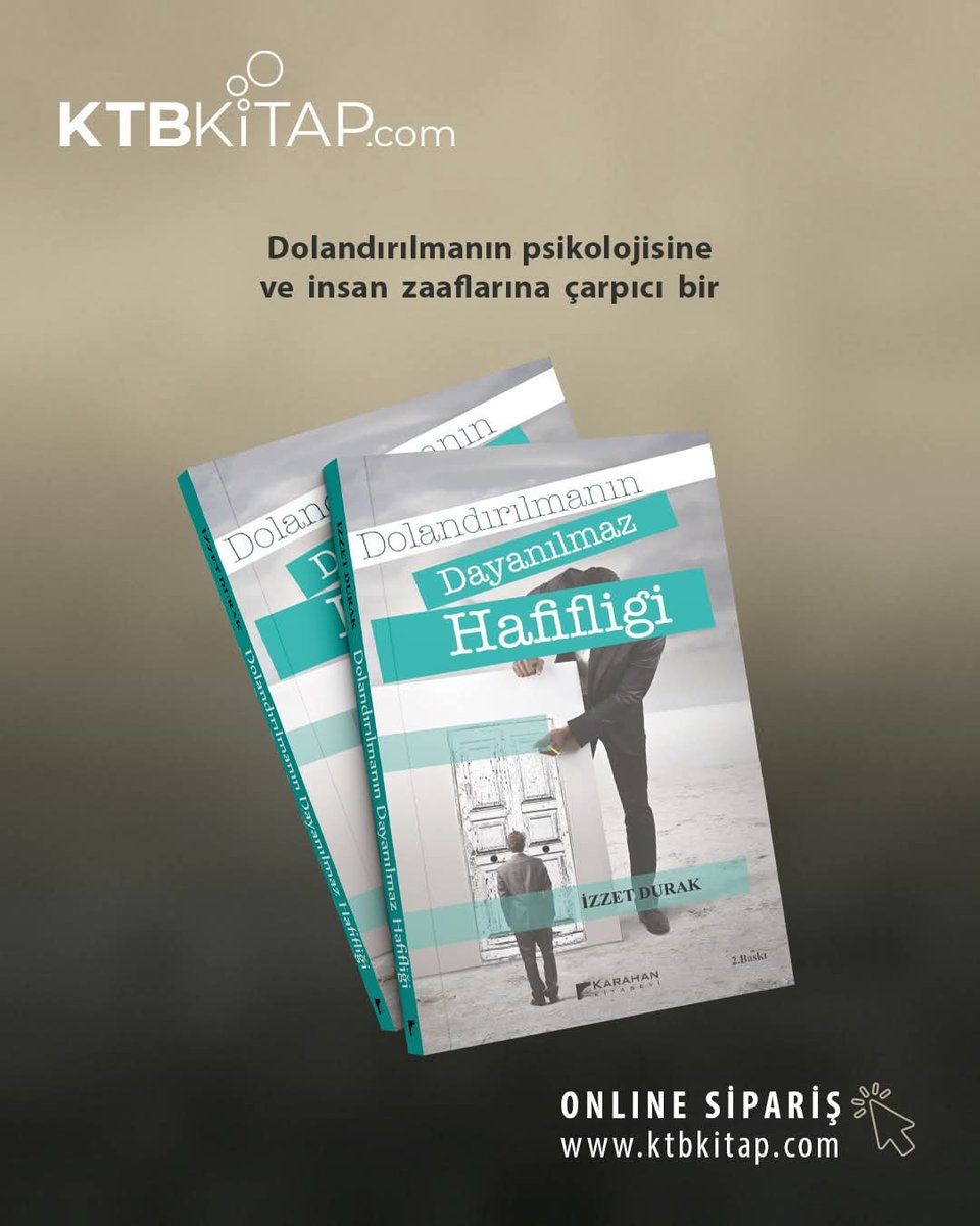 ktbkitap1's tweet photo. Dolandırıcılığın ardındaki psikolojiyi ve insan zaaflarını çarpıcı örneklerle keşfedin.
📚 Şimdi https://t.co/4nRDTOhNnb’da.
#kitaptavsiyesi #kitap #kitapönerisi #kitapseverler #kitaplar https://t.co/EEMA1ooN7R