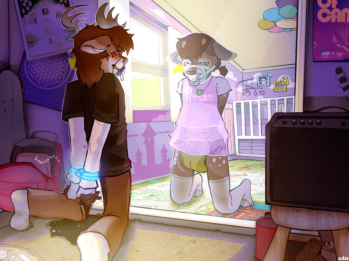 S4nBun's tweet photo. I think your inner self is winning this "mirror stage" war my little dear :3

Commission for Coltie https://t.co/CJGAbXOvSk