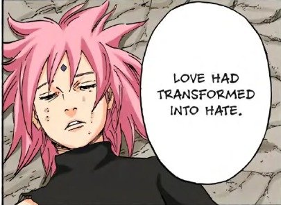 Nayantharaa0's tweet photo. Hagoromo's monologue in respect Sasuke: 
"Love transformed to hate." panel fixating on Sakura
"..reclaim the love they lost, not just Naruto as well as Sasuke."

Emphasizing that Love for Sasuke has always been Sakura, hatred will dissolve &amp; her love will come back to him again. https://t.co/dCok69okw4