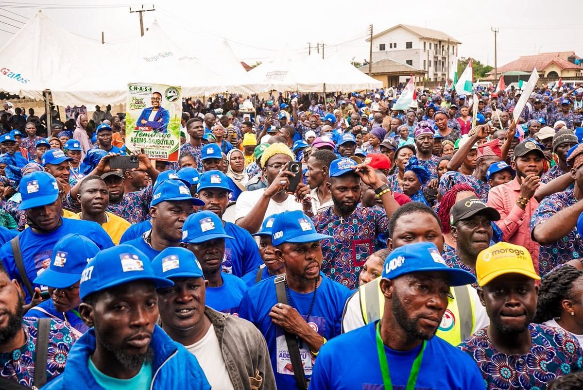 OgunderuSodiq's tweet photo. The turn out is Massive in Ado-Odo/Ota LGA, Ogun West.
The people are out in their numbers. The energy is high, the excitement is undeniable.
The people are ready. PDP is ready. Ogun is ready!
The movement is gaining momentum
#PDP2027 #Ogun2027 #OgunWest #AdoOdoOta https://t.co/GgzO0WYeVw