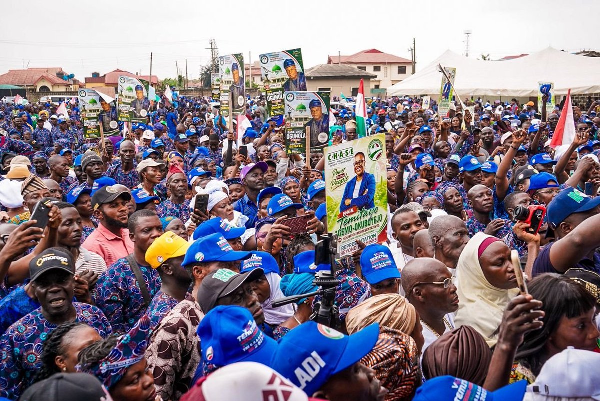 OgunderuSodiq's tweet photo. The turn out is Massive in Ado-Odo/Ota LGA, Ogun West.
The people are out in their numbers. The energy is high, the excitement is undeniable.
The people are ready. PDP is ready. Ogun is ready!
The movement is gaining momentum
#PDP2027 #Ogun2027 #OgunWest #AdoOdoOta https://t.co/GgzO0WYeVw