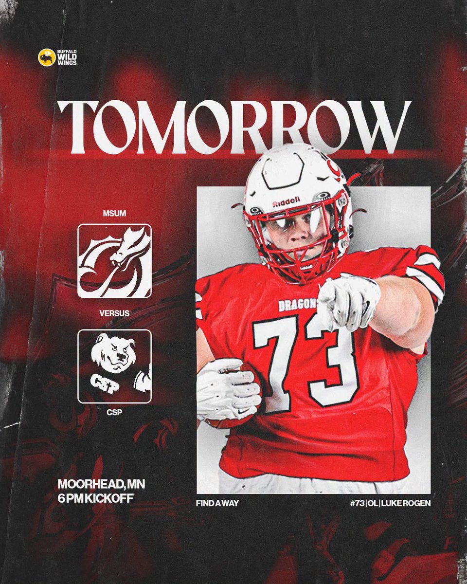 msum_football's tweet photo. We’re back at Scheels Field! The Dragons take on Concordia, St. Paul this Thursday at 6:00 PM.

📍 Scheels Field | Moorhead, MN
📅 Thursday, September 3
⏰ 6:00 PM kickoff

#FindAWay https://t.co/KzFcPchzLZ