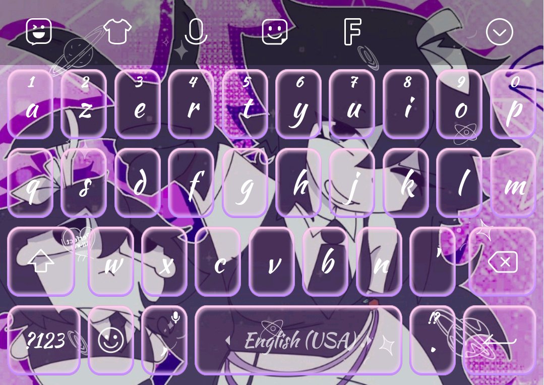 EchoMist352230's tweet photo. So I made a @Mellytheapple keyboard how is it?🍎🔥💜 https://t.co/uYBAioHJk7
