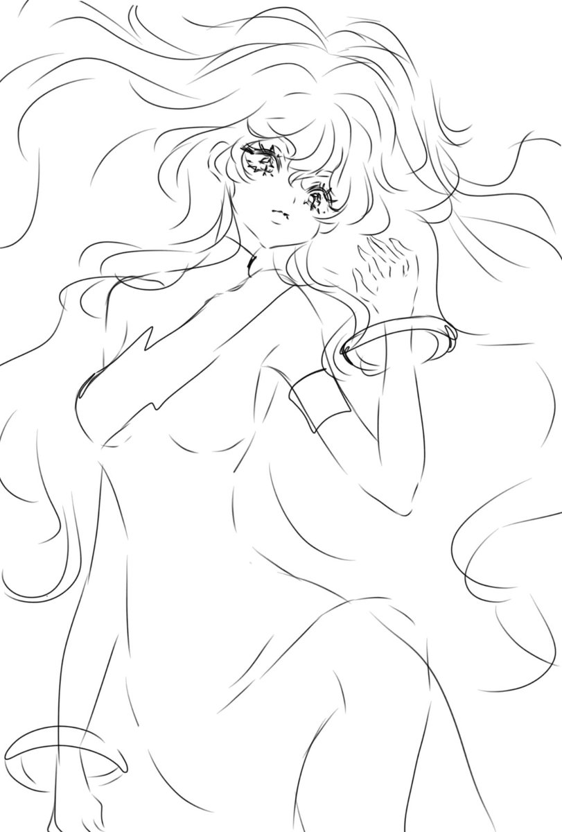 OfranickaJ's tweet photo. #OC y made another drawing of the WOMAN but diferent https://t.co/9I3YqiE0H6