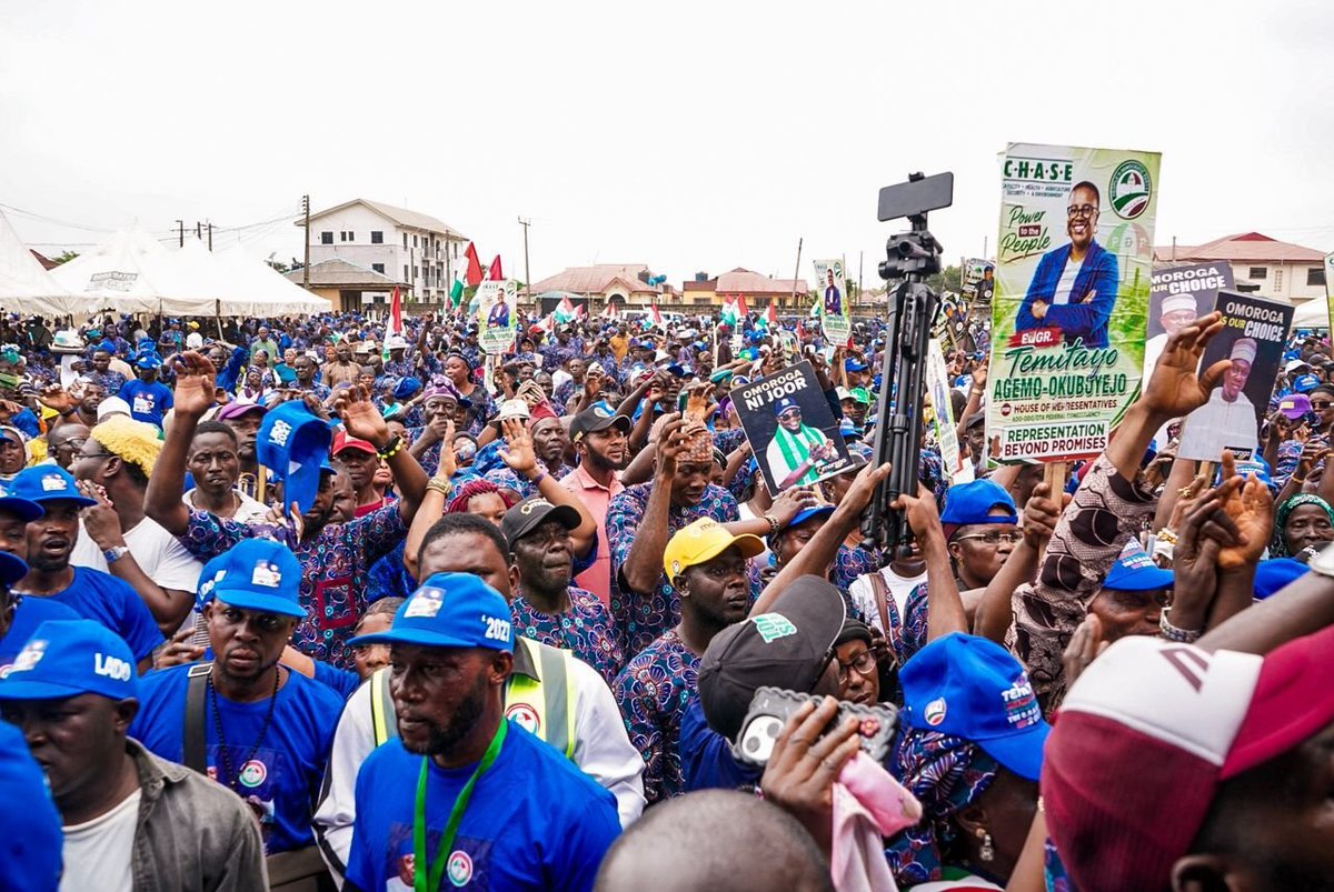 OgunderuSodiq's tweet photo. The turn out is Massive in Ado-Odo/Ota LGA, Ogun West.
The people are out in their numbers. The energy is high, the excitement is undeniable.
The people are ready. PDP is ready. Ogun is ready!
The movement is gaining momentum
#PDP2027 #Ogun2027 #OgunWest #AdoOdoOta https://t.co/GgzO0WYeVw