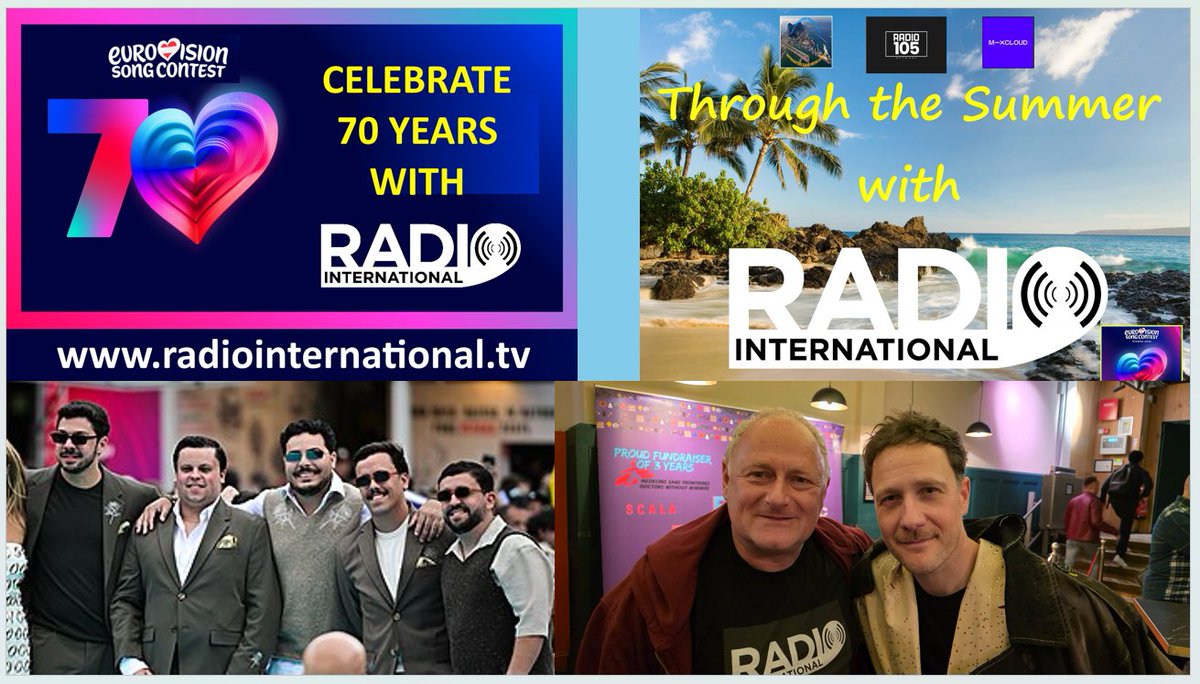 RadioInt's tweet photo. LIVE TONIGHT AT 7pm CET: Radio International, the Ultimate Eurovision Experience - Wed 02 Sep 2026. Details of the show are on https://t.co/hbhogmVSI1 Tune in via https://t.co/NPtUHgbn94

#eurovision #esc #world #UnitedByMusic  #Dara #Bangaranga #BandidosDoCante #Klemen https://t.co/0owE0Dma9o