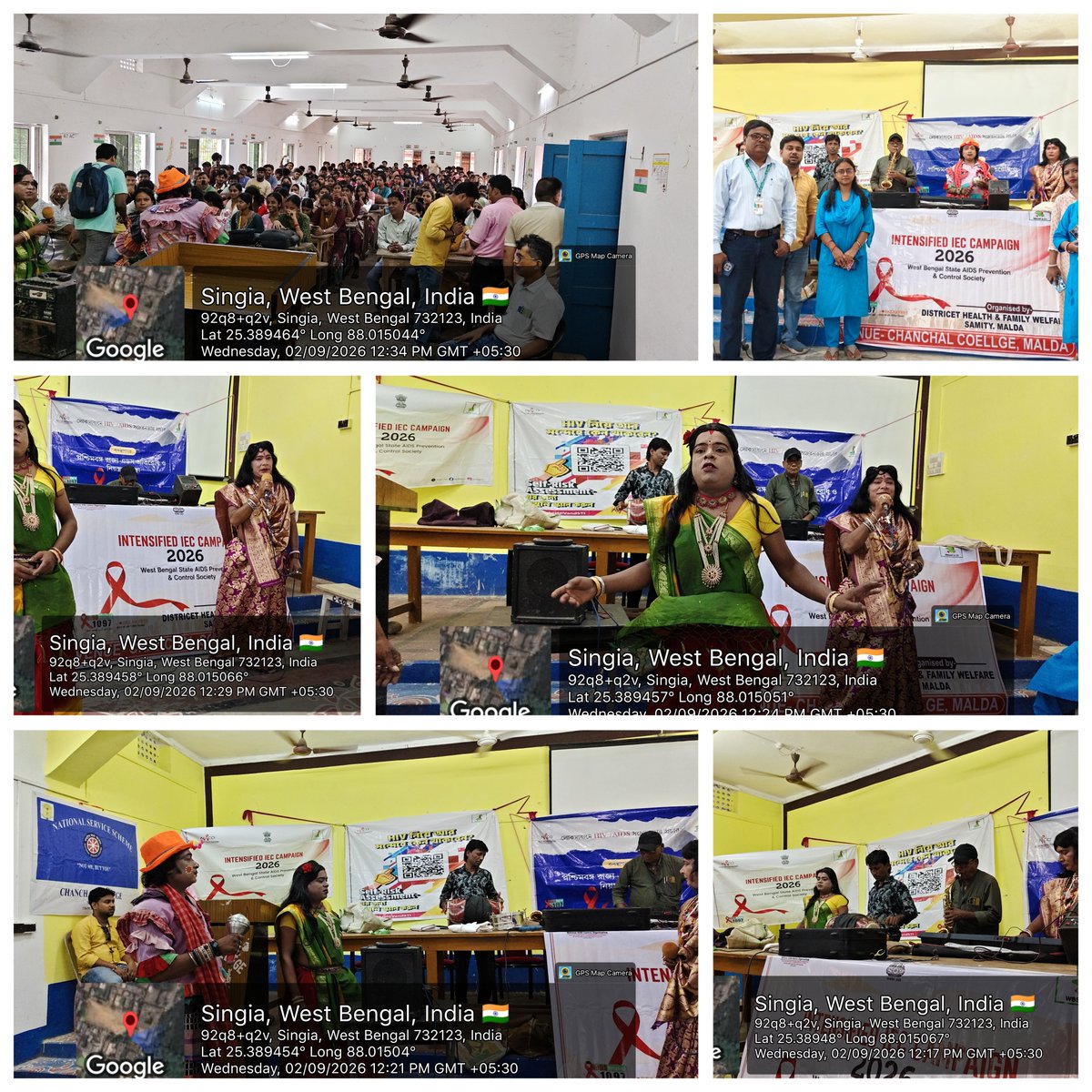 ChanchalNss's tweet photo. Awareness Programme on AIDS Prevention &amp; Control – 02/09/2026
West Bengal State AIDS Prevention &amp; Control Society, in collaboration with NSS Unit, Chanchal College, organised an awareness programme through Alkap (AIDS Awareness) performance on 02/09/2026. https://t.co/75JV08zEck