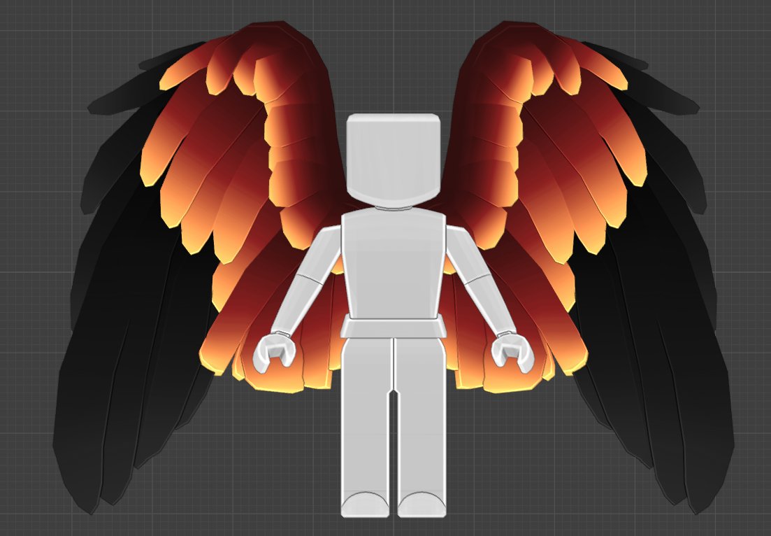 Erythia_roblox's tweet photo. Some new wing accessories! I had an idea for a different method for creating this pair of wings. Initially was just going to do the back item then I had a vision for a hat as well! 🪽

#RobloxUGC

https://t.co/7vHjD10qgx

https://t.co/qfiAnixhQ7 https://t.co/RJgbmKOnPj