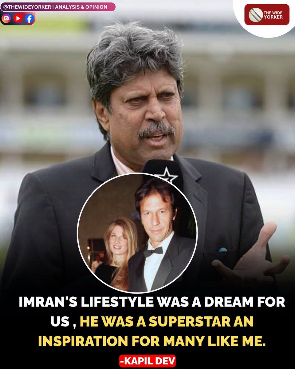 ShifaKhanz's tweet photo. They Used to call him the Greek God of Cricket,His Looks were justifying his performance and visa Versa,One of the widely Acknowledged Players not only in the sub continent but all over the world , Kapil Dev Recalled how IMRAN created an impact not only over his team but as well as the opponents،،۔۔۔۔