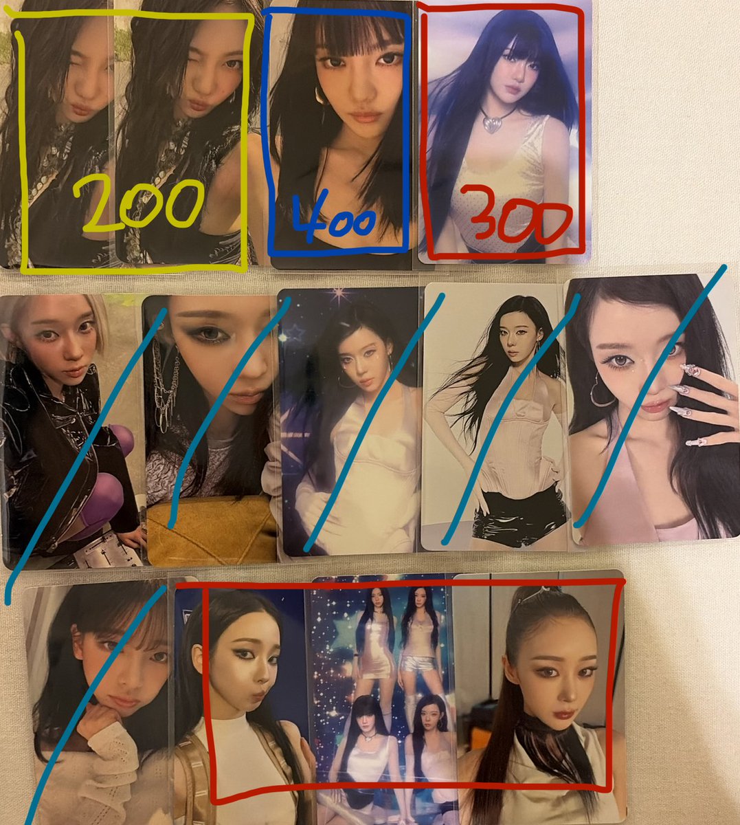 imht321's tweet photo. これら買い取ってくれる方募集してます。

まとめての方優先。冬頃の都内手渡しとなります。

気軽にリプ・DMお願いします！

BABYMONSTER/IVE/ILLIT/aespa https://t.co/vmSAwOjaw9