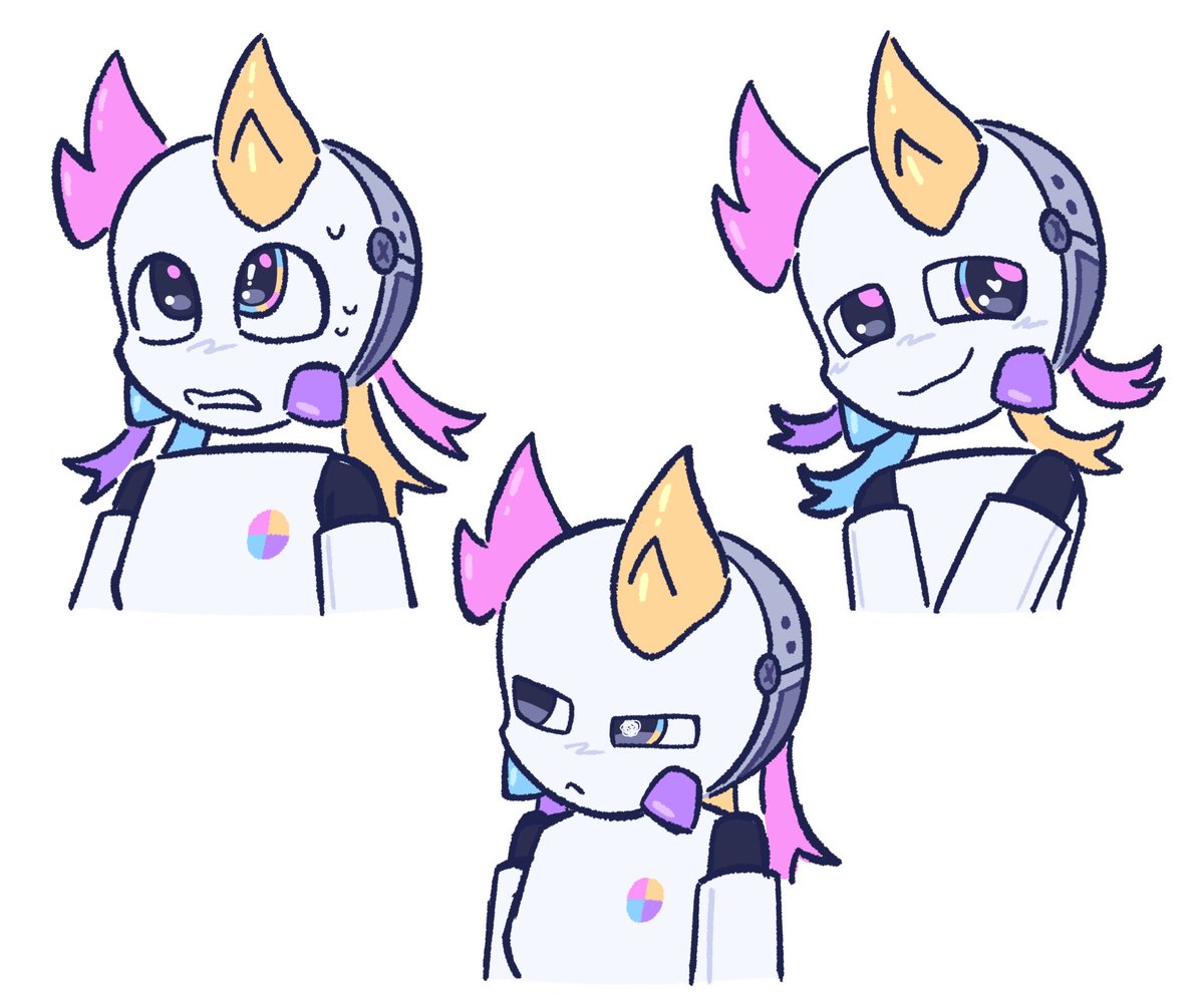 DebblefromDELTA's tweet photo. a few expressions based on Proto’s new face :3
#regretevator https://t.co/bESMa37CBF