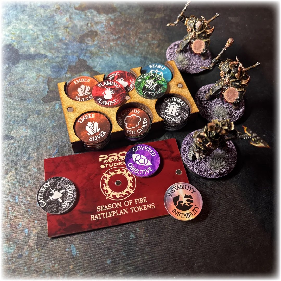 ppaintedstudios's tweet photo. Treat yourself to 15% off our Season of Fire tokens during the summer sale:

https://t.co/VUW1XlGQqN https://t.co/YCwAwt9RF6