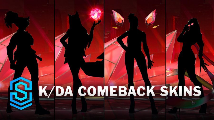 Gidle_x_nebobo's tweet photo. K/DA returning in WILD RIFT with new skins, including  

• AHRI (AWAKENED: 4 skins) 
• AKALI (LEGENDARY) 
• EVELYNN (PRESTIGE+EPIC) 
• KAI'SA (EPIC)

CB announcement soon with a new song 'WATCH ME' and possibly new album!!!!! https://t.co/7waSxohpwF