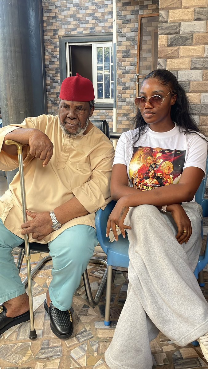 IfeomaIgbotic's tweet photo. We visited Ogadigidi, the Ebubedike himself, the legendary Pete Edochie, to receive his blessings.

As we count down to the cinema release of “Properties of the Gods” coming to cinemas on September 4th. https://t.co/hKTuVemx0K