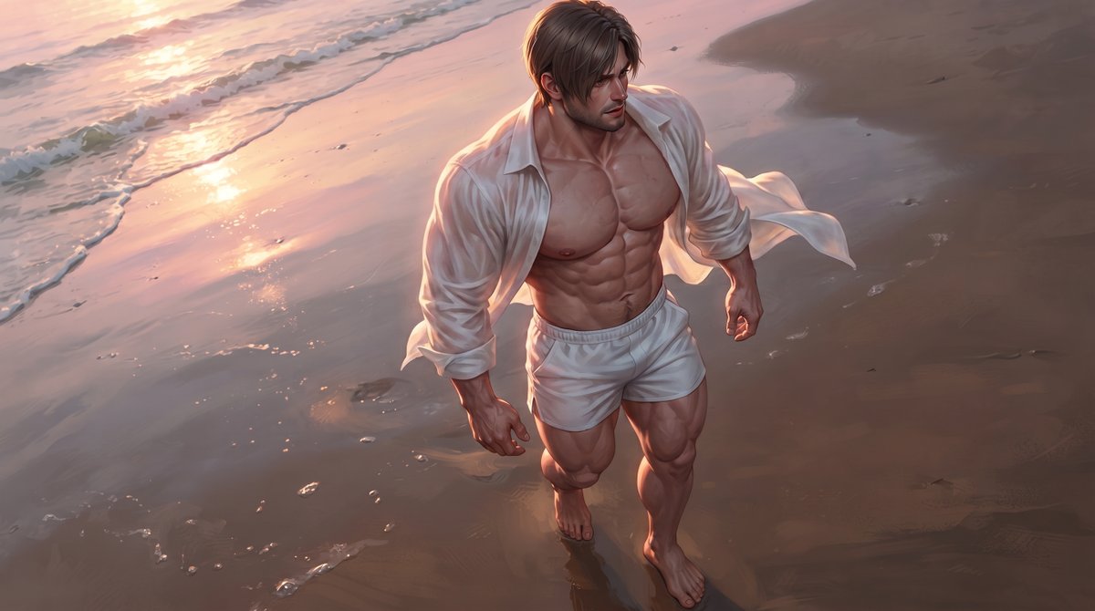 areslions's tweet photo. #ai #AIart #ResidentEvil #生化危机 #里昂 #LeonKennedy

【长滩皎浪】里昂

“没有生化怪物，没有该死的报告，只有海浪的声音。这才是真正的假期。” https://t.co/w33SgLT7Zi