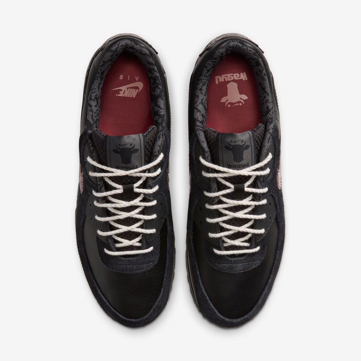 KicksFinder's tweet photo. OFFICIAL IMAGES: Wagyu x Nike Air Max 90 "Black/Canyon Rust" 🥩👟🗽

🗓️ September 12th, 2026
📝 IR1979-010 (MENS)
💰 $150 USD
💵COP OR 🚮DROP? https://t.co/uVomil5jSG