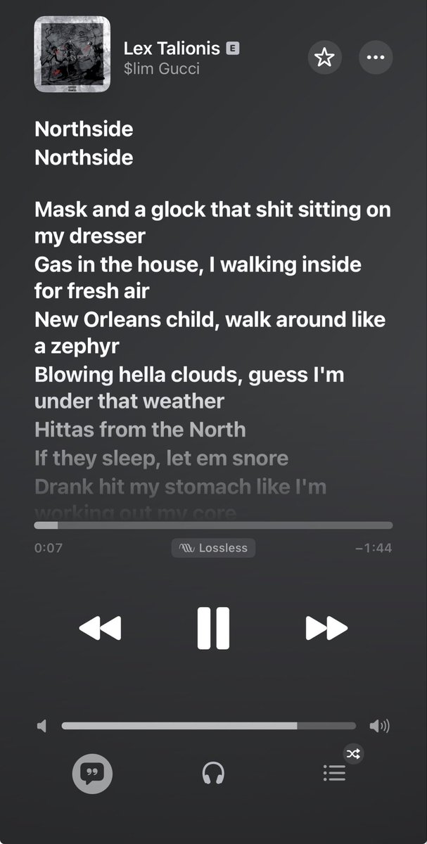 WETTOinthatTRX's tweet photo. hey slim, hate to bother, but could you get them to update your latest songs to have synced lyrics? that’s literally the only way some of us can learn songs 😅 just whenever you can ik you’re busy on tour and all that THANK U FOR UR TIME https://t.co/eEZqAWy0ua