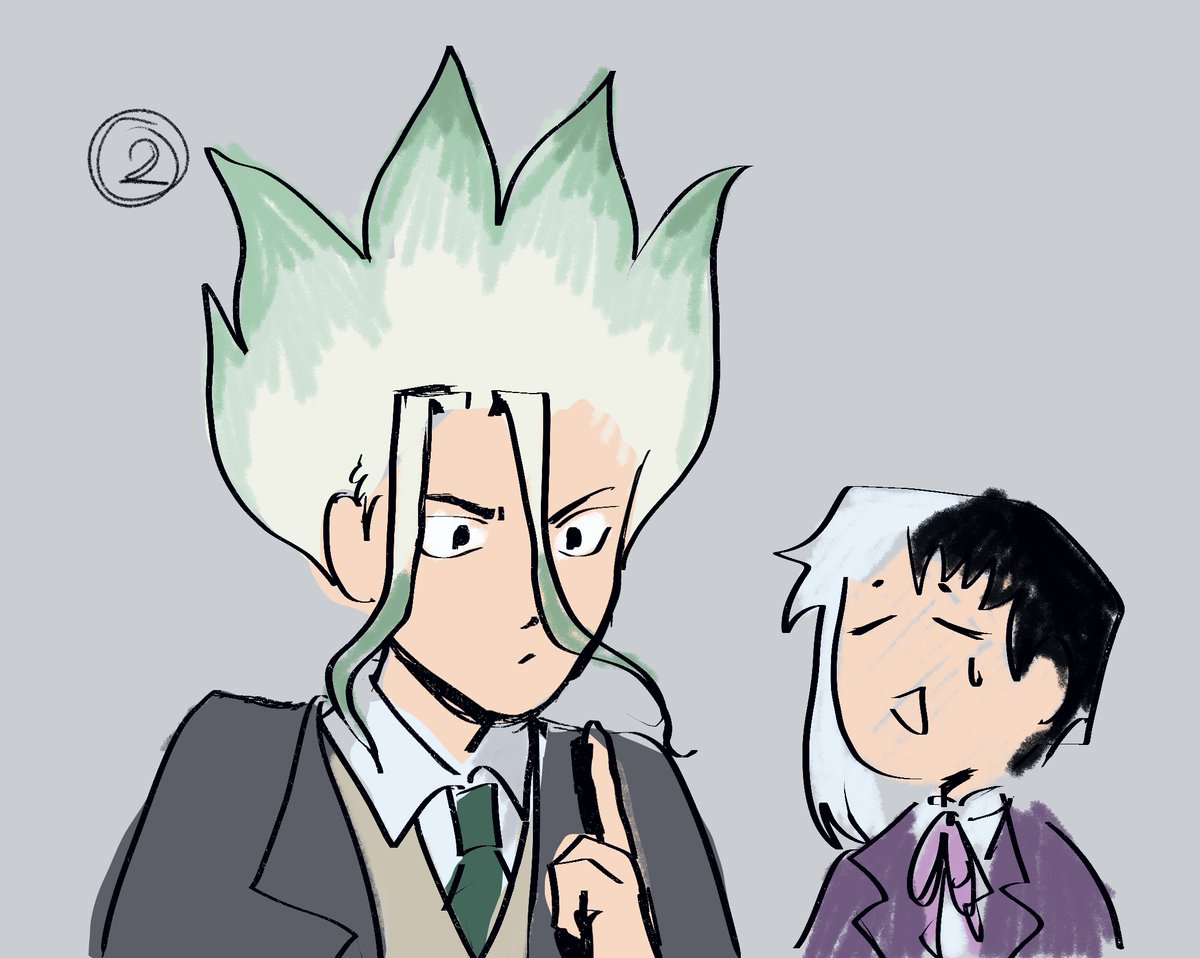 ambdlc_03's tweet photo. ignoremos que el ramo es distinto y sigamos en el delirio sengenista

#sengen #drstone #drst https://t.co/e2E3V8qSgu