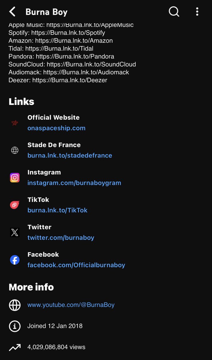 thedebuthub's tweet photo. JUST IN 🚨 

Burna Boy has now surpassed 4 BILLION views on his official YouTube channel.

— He becomes the 1st Nigerian artist to amass the milestone. 👏🏾 https://t.co/dcTr67iWQy