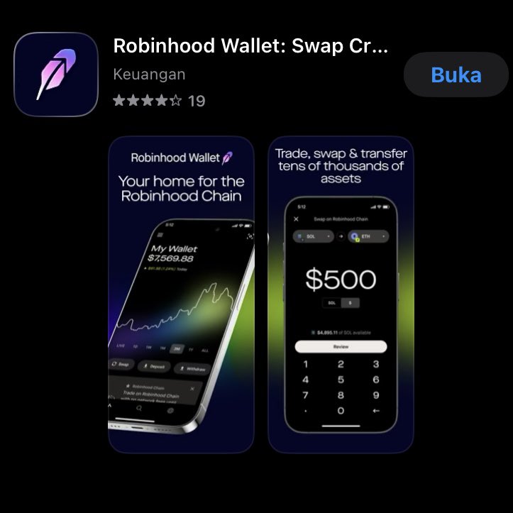 ism_sol's tweet photo. STOP NGELUH GAS FEE ROBINHOOD MAHAL

noh jadi GRATIS nge swapnya 🔥

kalian install "Robinhood Wallet" ini dah
lagi subsidi gas fee gratis jir sampe tgl 29 september katanya https://t.co/1CaQhDgYQI