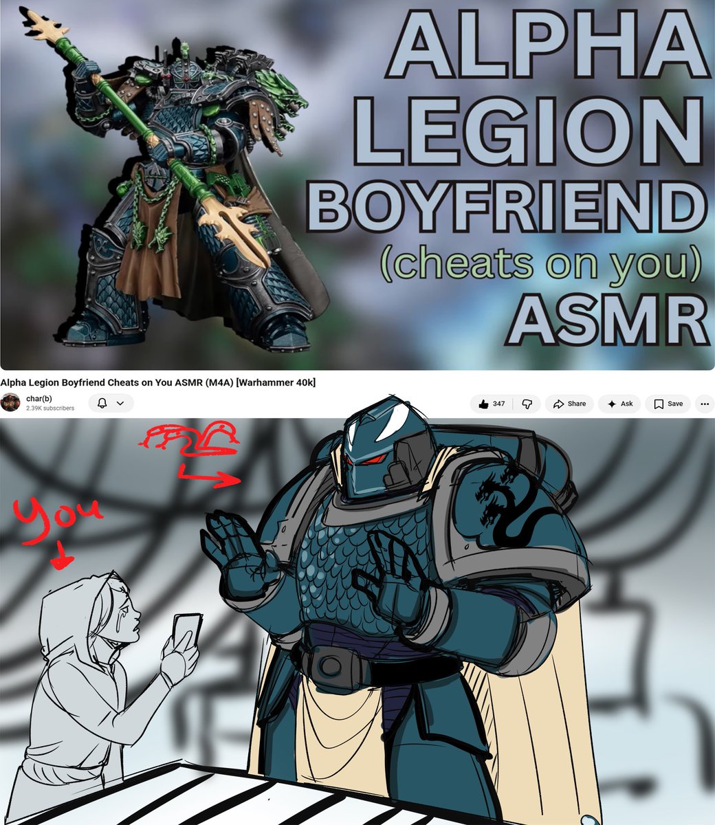 KumratArt's tweet photo. Your alpha legion boyfriend Warhammer asmr https://t.co/HmSkVSIwbl