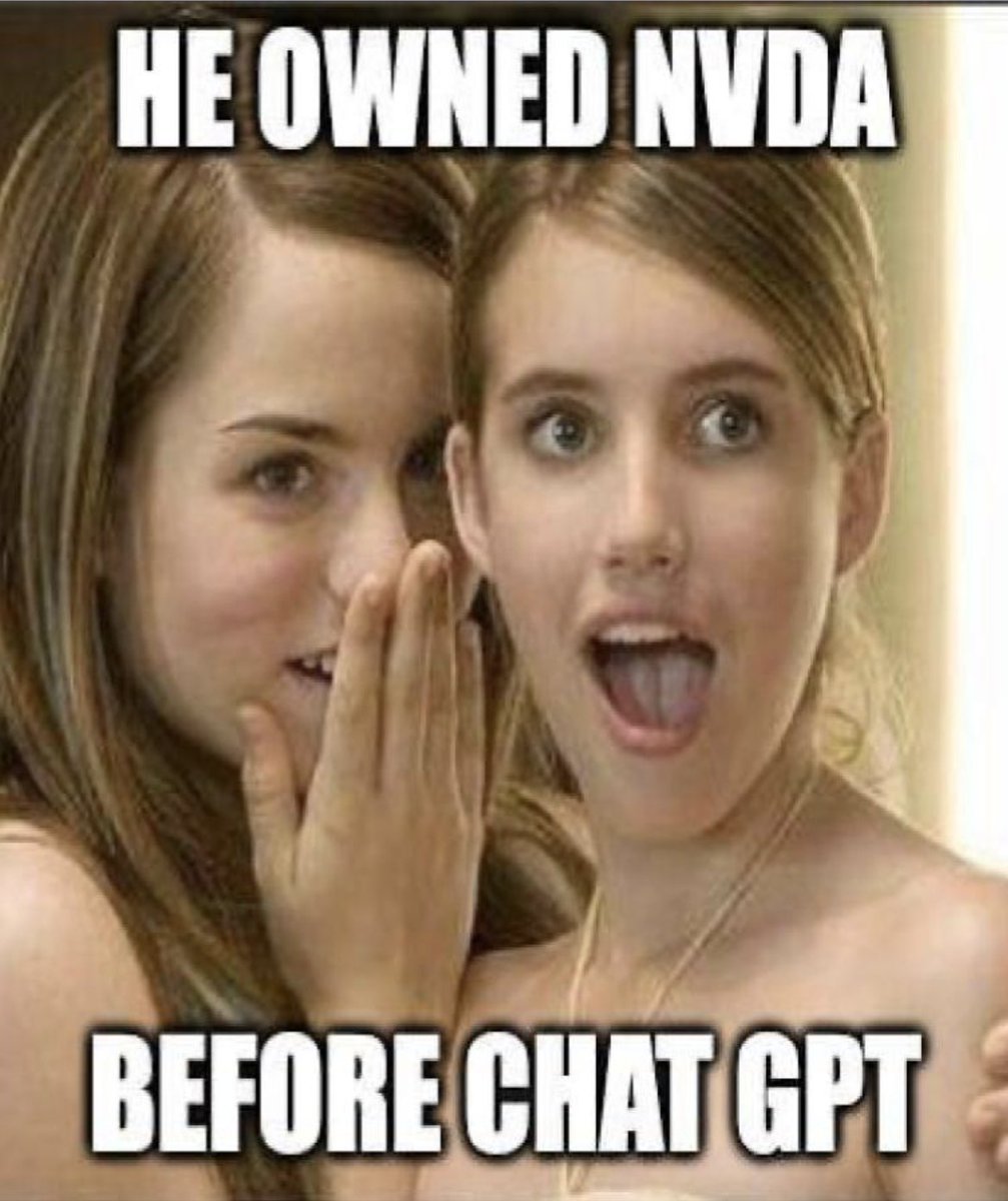 FIREDUpWealth's tweet photo. The ELITE owned $NVDA before ChatGPT. 
DID YOU? https://t.co/koBFLa1Nrr