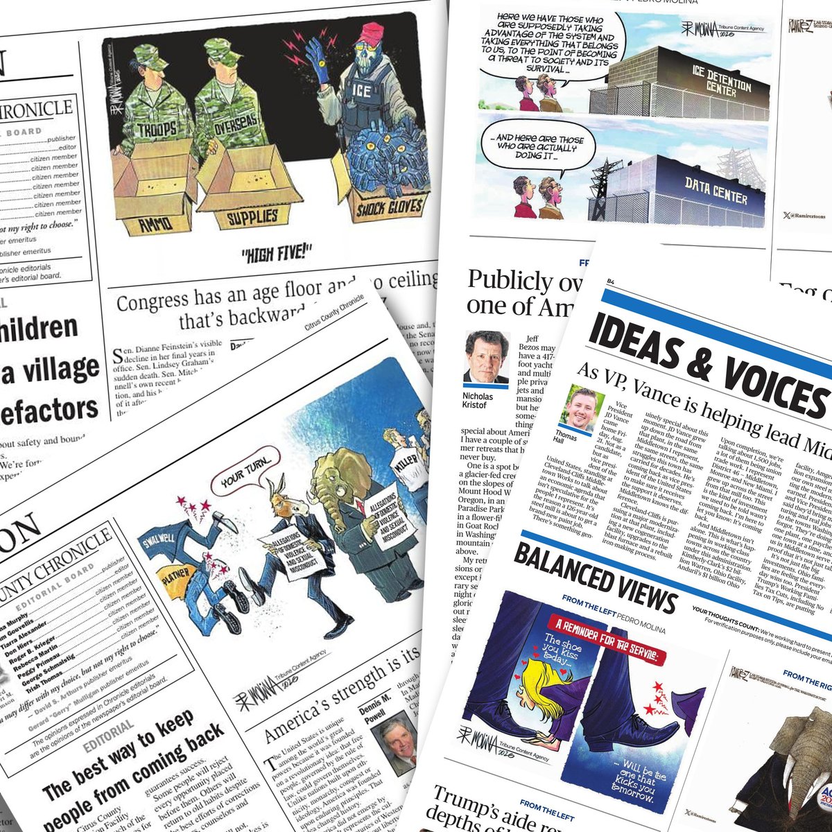 pxmolina's tweet photo. #USA #Newspapers #Media #Cartoons #PrintMedia
I know we're in the digital age, but seeing your work in the printed pages of a newspaper still holds a certain magic for me.

For more cartoons follow me here and on https://t.co/Iof5wEQ68Q.
https://t.co/aYC2afIUtz https://t.co/lN3aOI1byN