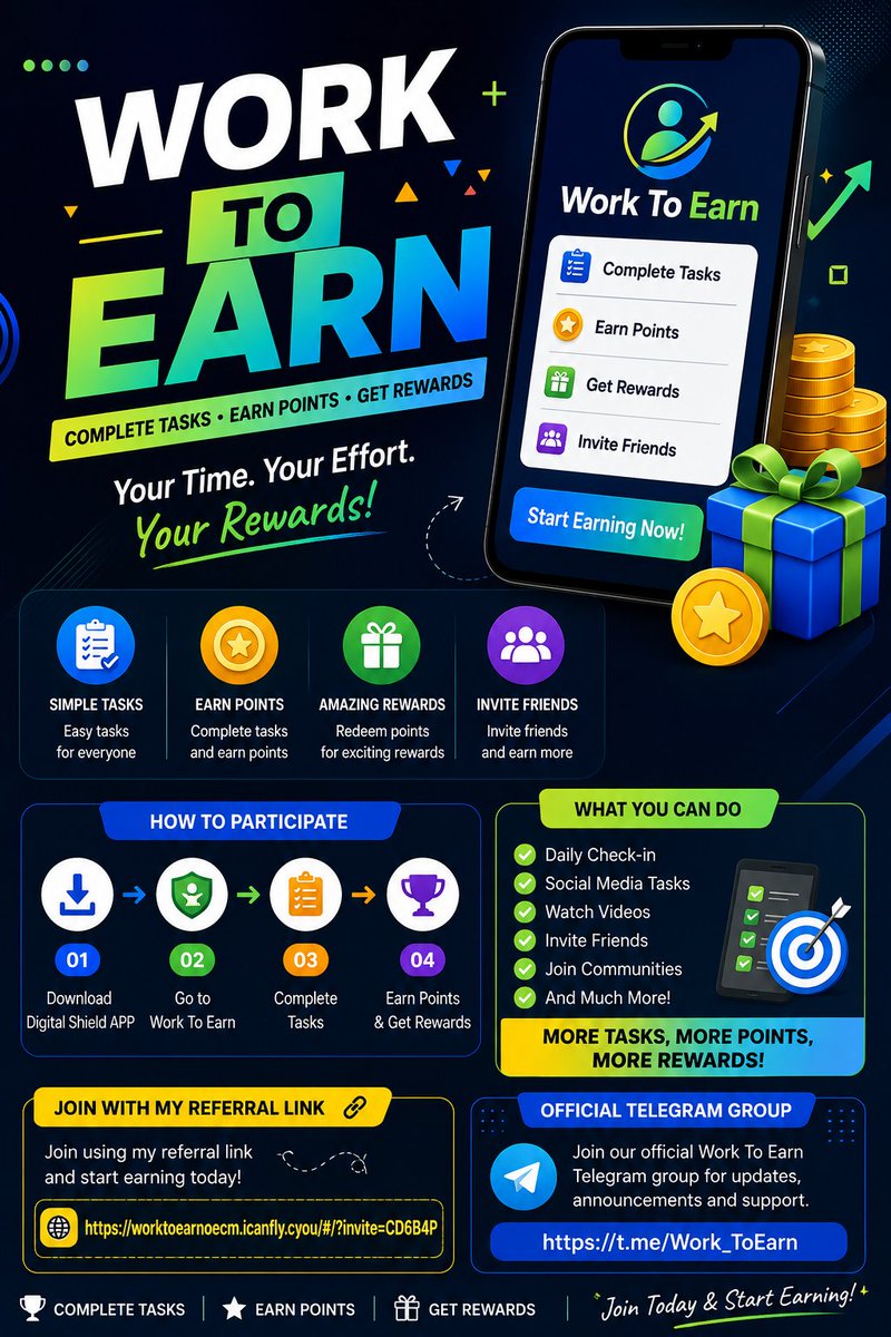 Jk24Team's tweet photo. ⏳ Got some spare time? Why not turn it into points? 🚀 Work To Earn lets you explore simple tasks, collect points and work toward rewards. Start small, stay active, and see where it takes you! 🎯

🔗 https://t.co/RH50p0F3f4
📢 https://t.co/GLZ54ugt2h https://t.co/Ub0PSdfaRe