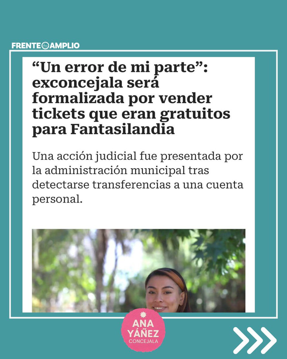 ana_maria_yanez's tweet photo. En junio de 2024 recibí antecedentes sobre la venta de entradas de cortesía entregadas por el municipio a Fantasilandia, por parte de la entonces concejala Yasna Tapia.

El 7 de julio denuncié los hechos ante Fiscalía y declaré ante la PDI. https://t.co/9kTPG8mp1J