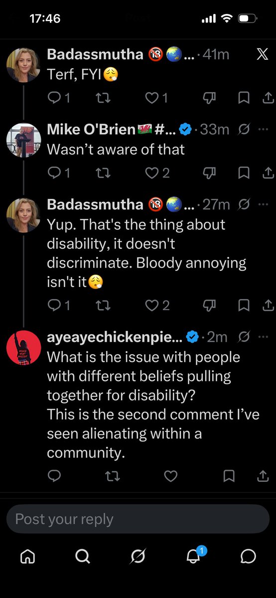 ayeayechickenp1's tweet photo. @Mikeo56977865
I thought we were all in this together?
Is that not the case if you’re a ‘TERF’?
#disabilitydiscrimation
#carer
#blockedbyvine https://t.co/tSOAKbqEvR