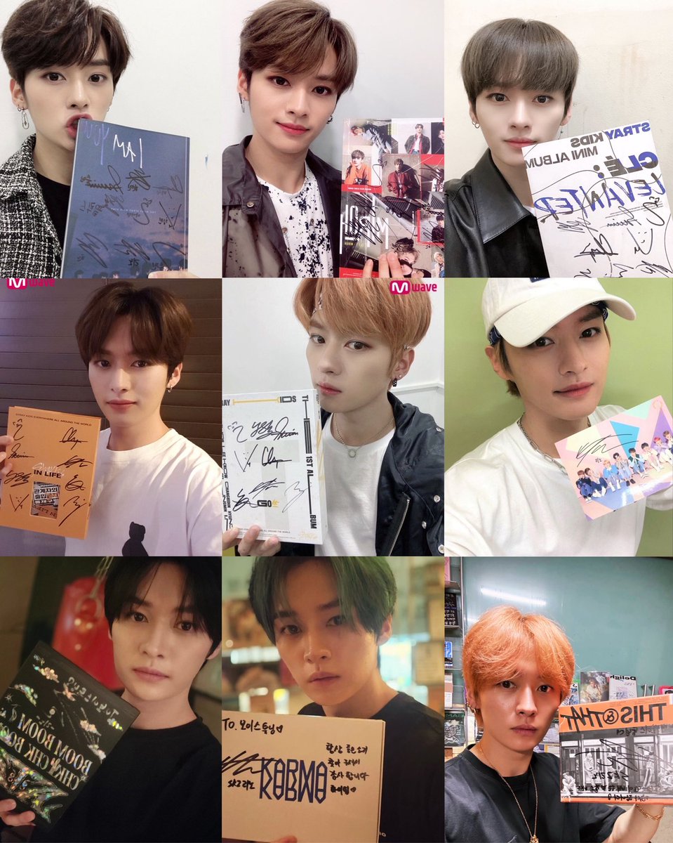 babyleeknow_'s tweet photo. minho posing with their signed albums thru out the years…..🥹 looking at these side by side and seeing just how far he came makes me so proud. i can’t believe the little minho from the first pics grew into one of the biggest stars out there now 🌟 u did well.... 🫳 https://t.co/vgVsBcRn7d