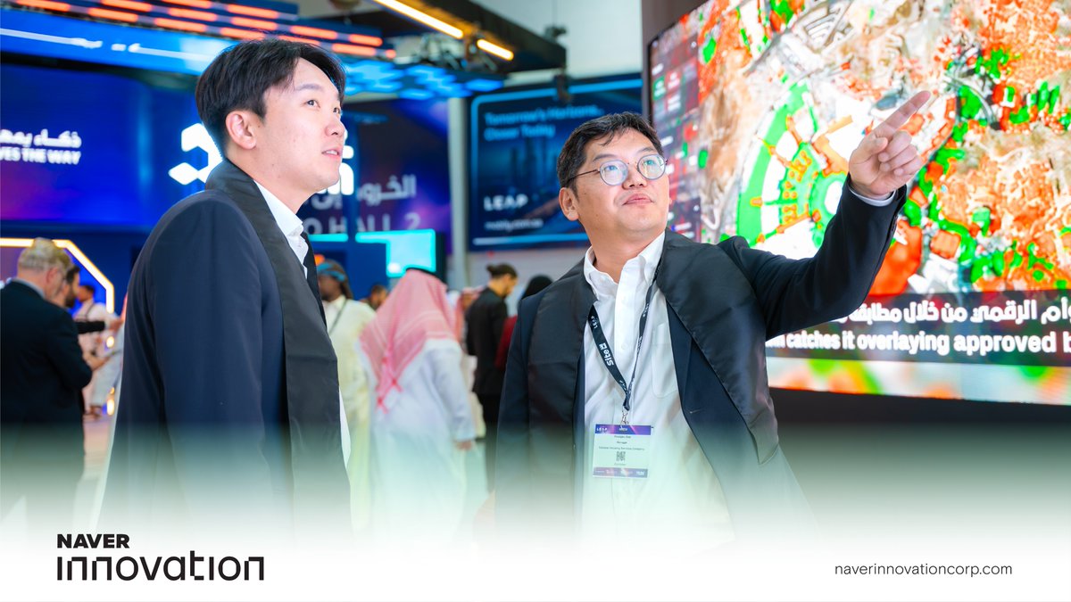 NaverInnovation's tweet photo. استقبل جناحنا NAVER Innovation في ليب 26 زواره، مستعرضًا مجموعة من الحلول الذكية، ضمن تجربة أتاحت التعرّف على أبرز التوجهات الرقمية في القطاعين العقاري والتقني.

At LEAP 26, the NAVER Innovation pavilion showcased a range of smart solutions through an engaging experience that highlighted key digital trends across the real estate and technology sectors.