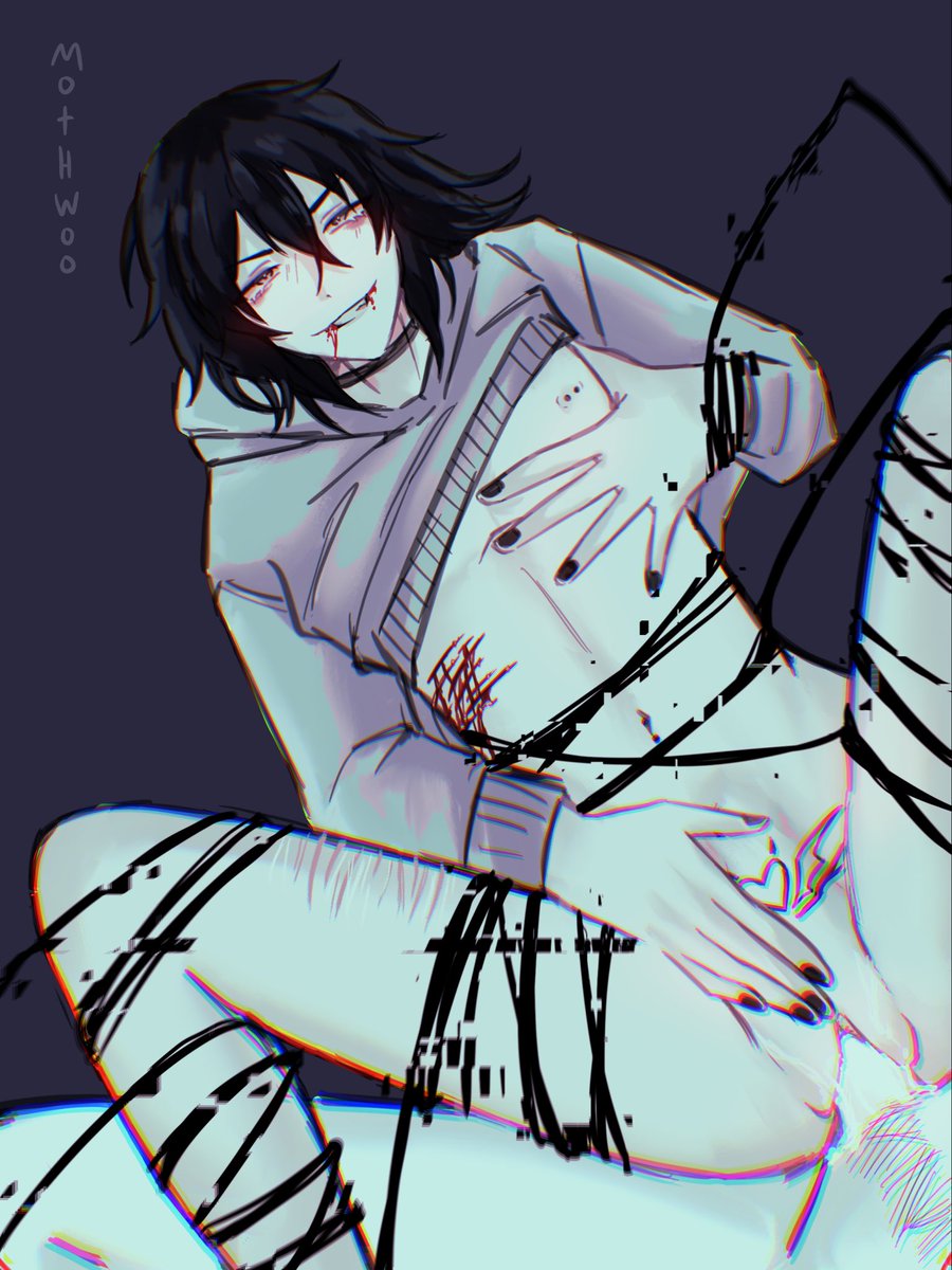 Mothdrowned's tweet photo. Some slob heh #creepypasta #slenderman #jeffthekiller https://t.co/p5jweVg1i9