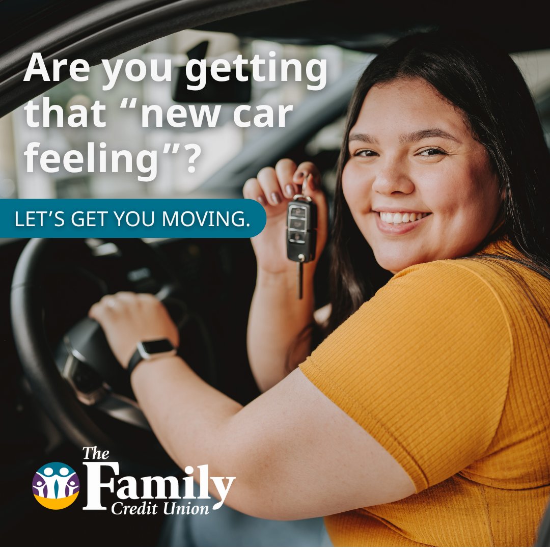 TheFamilyCU's tweet photo. Whether you’re upgrading your daily driver, finding something for the whole family or finally getting behind the wheel of the vehicle you’ve been eyeing, The Family Credit Union can help you get moving with an auto loan.

View our current rates: https://t.co/5Wiz2hk85Y https://t.co/EqHTx1E9vz