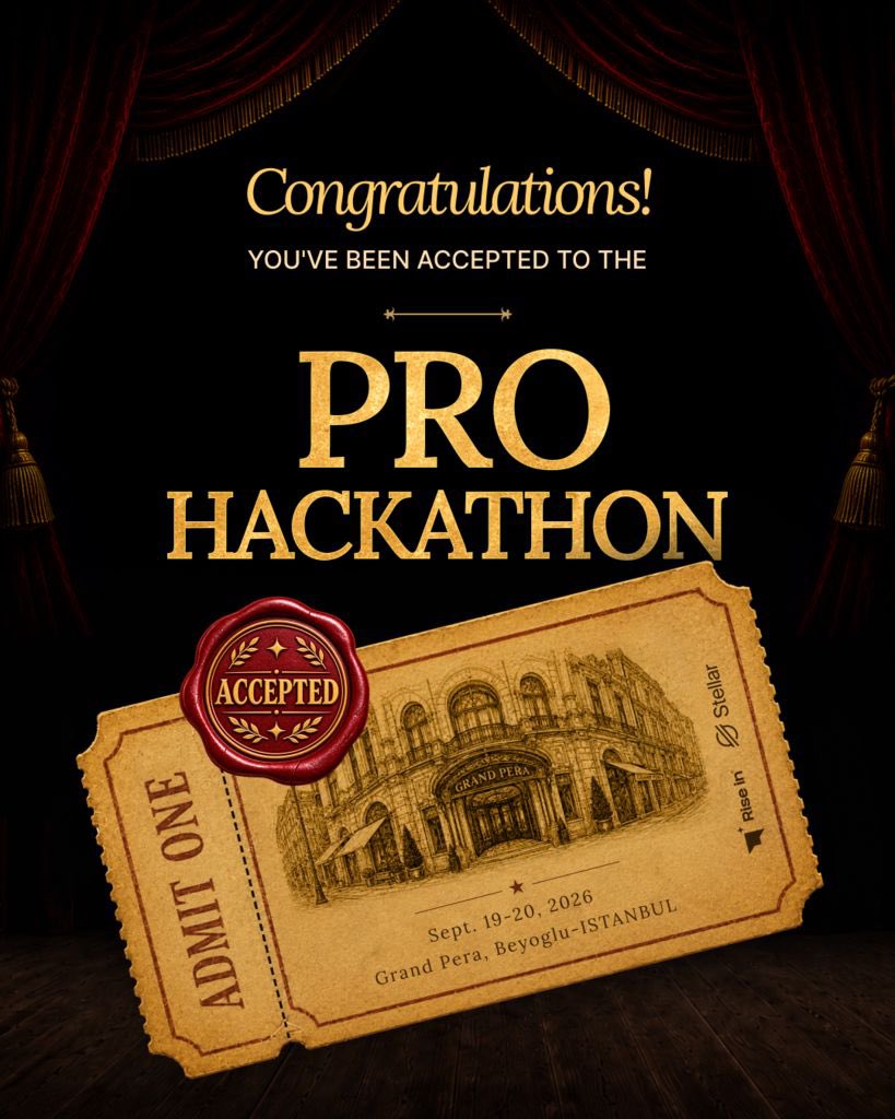 fdonthorse0's tweet photo. Thrilled to be accepted to the @riseinweb3 x @StellarOrg Pro Hackathon! 

I'll be building in Istanbul 🇹🇷 on Sept 19-20. https://t.co/Qc0gBpVaXn