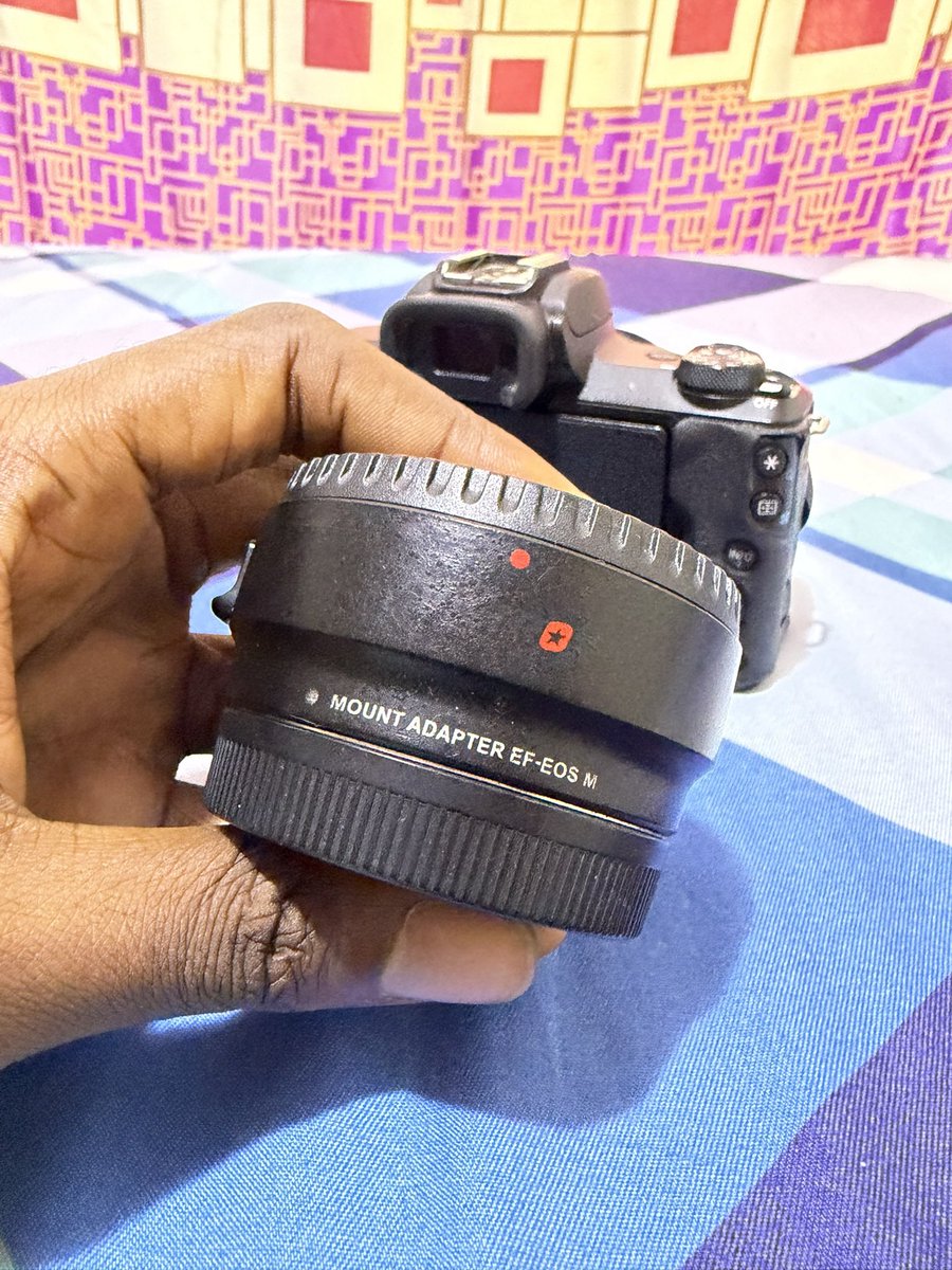 softboy_eri's tweet photo. I’m selling my Canon M50 with the 15-45mm lens and the viltrox Ef-eos M adapter . There are two batteries and a battery charger . The whole thing is going for 600k . https://t.co/kYuo3fEDqs