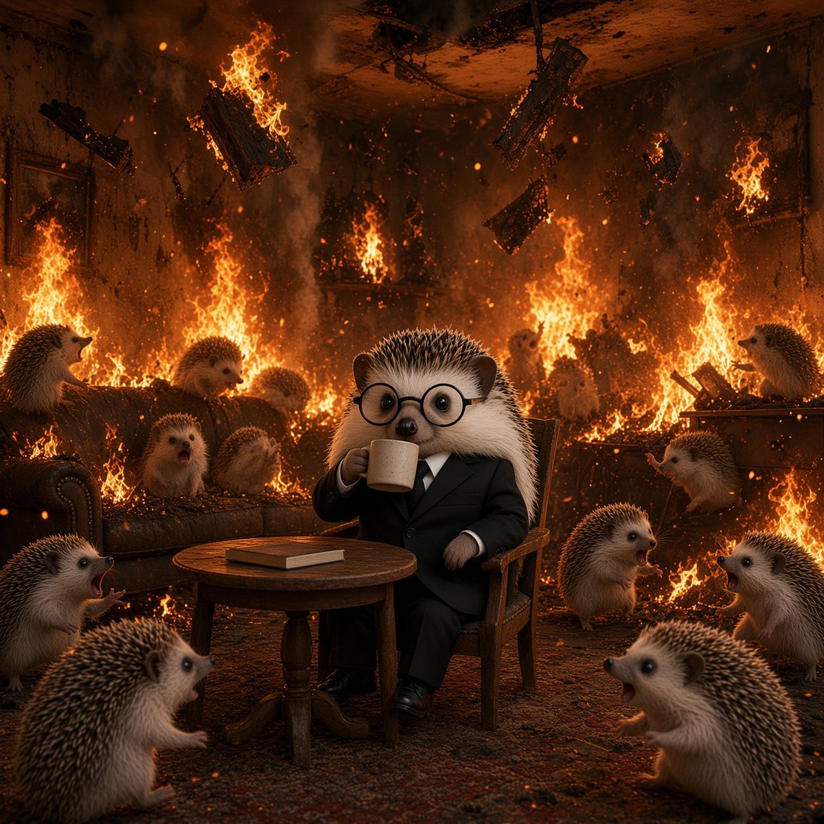 HedgeMemeRH's tweet photo. Some of you aren't hedging but this is fine https://t.co/ZA3VXRRvWd