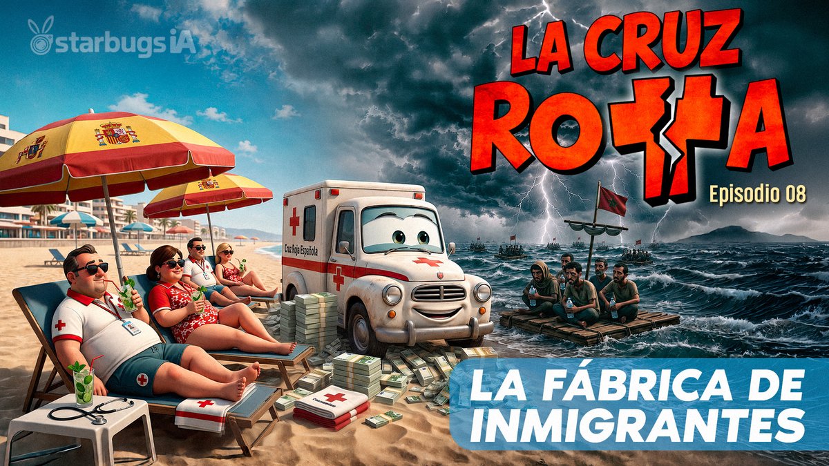 osvaldobazan's tweet photo. Ya en PlanetaOB. Cómo la Cruz Roja se convirtió en una fábrica de Inmigrantes, cobrando por cada uno.
Con la gráfica de @LaBugsBunnyIA y @StarBugs_IA. Link en el tuit que sigue. https://t.co/oiUbWkIiJH