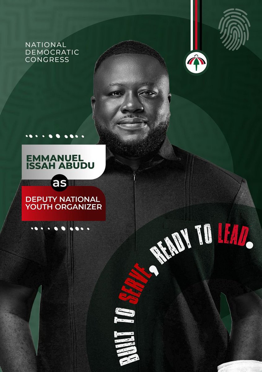 MickeyKoku's tweet photo. Built to Serve! Ready to Lead!
Service to mother Ghana and NDC.
#NoYouthNoPower #BuiltToServe #ReadyToLead #TeamTakashi #ProjectNext #NDCYouthWing #Victory2026 https://t.co/nxBesuEioK