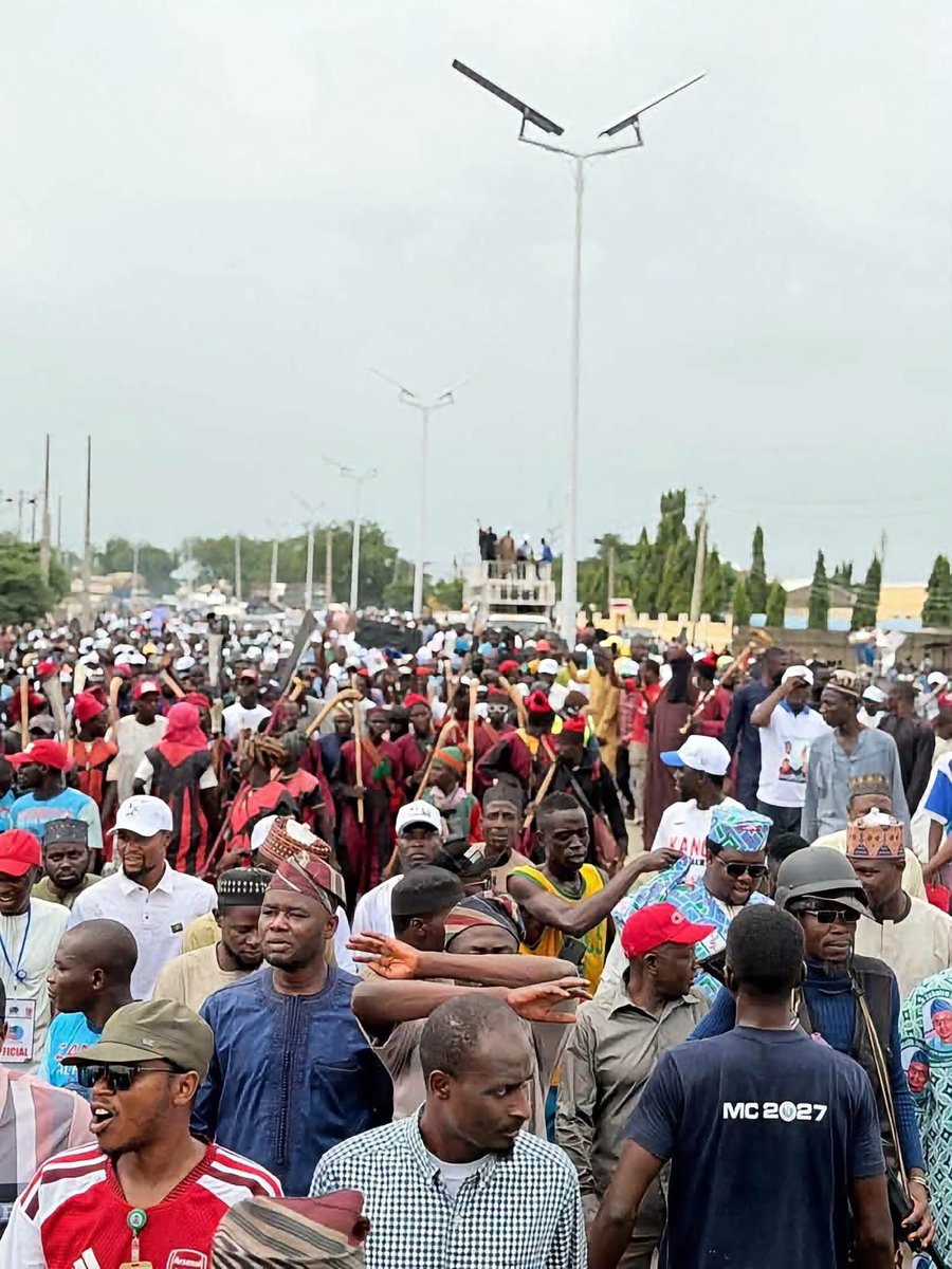 Imranmuhdz's tweet photo. Solidarity Walk Held Today in Gusau, Zamfara State, in Support of President Tinubu’s Re-election https://t.co/Bg4iu3onFz